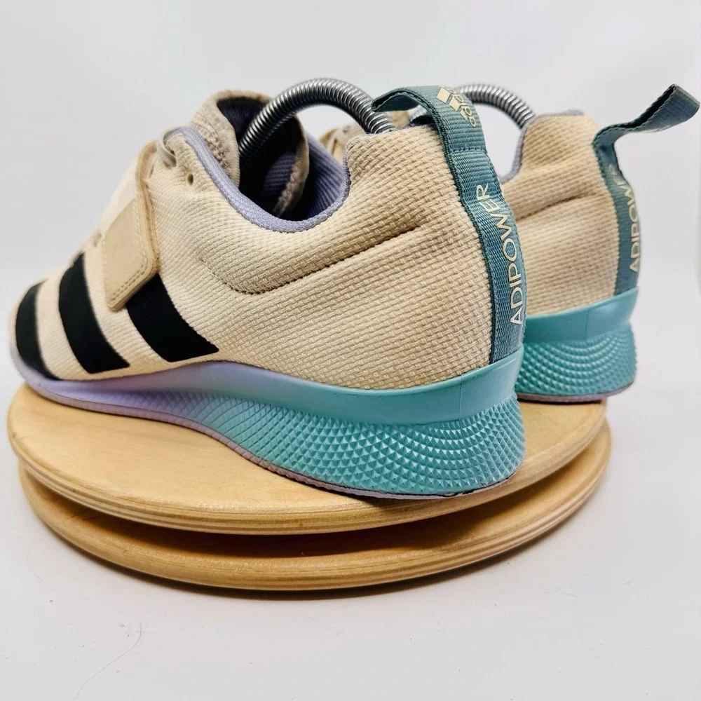 Adidas Adipower Mens 9 womens 10.5 Weightlifting Shoes‎ ivory Powerlifting